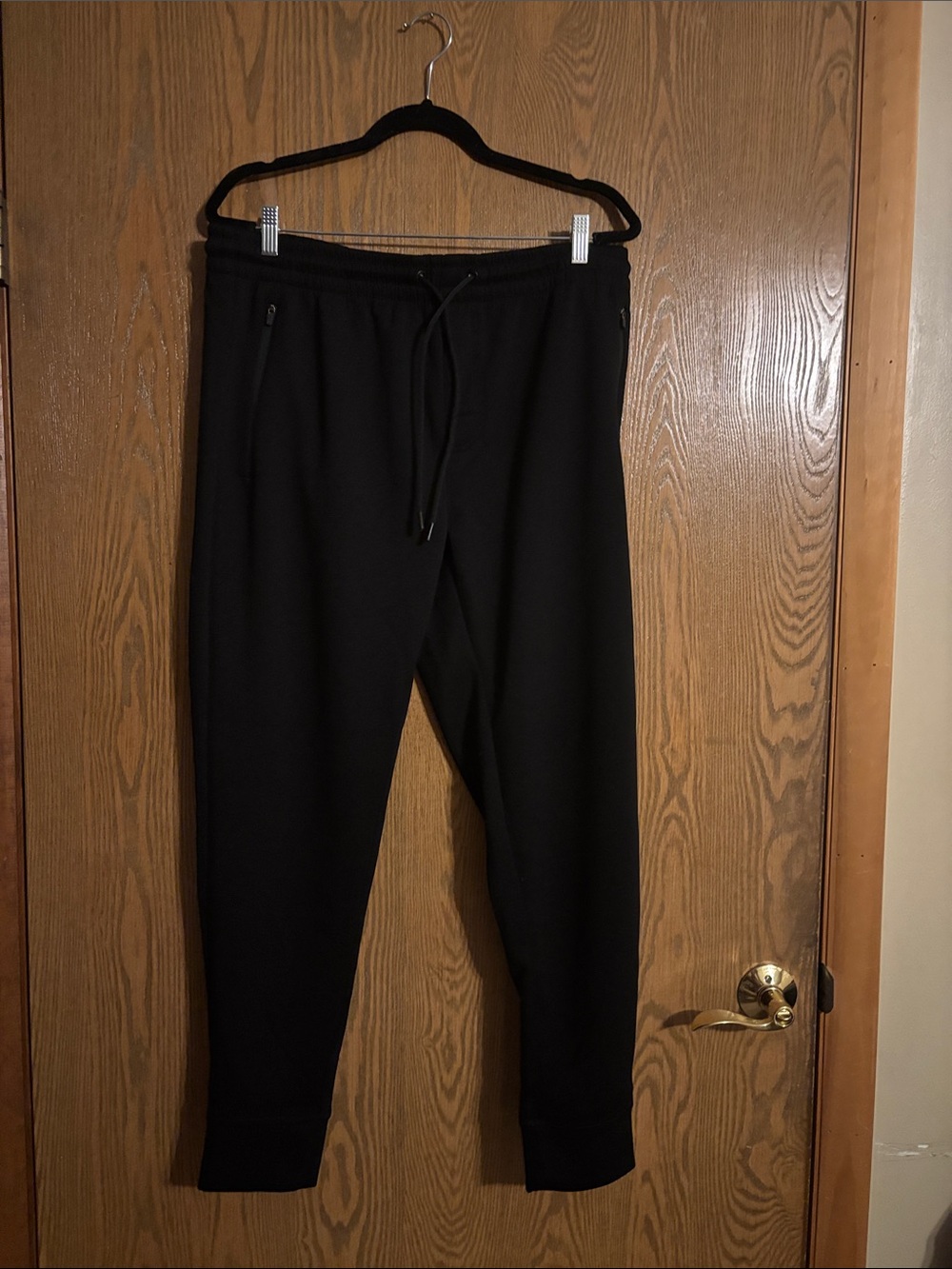 Leg3nd Men's Black Zip-Pocket Jogger Sweatpants Size XL NWT